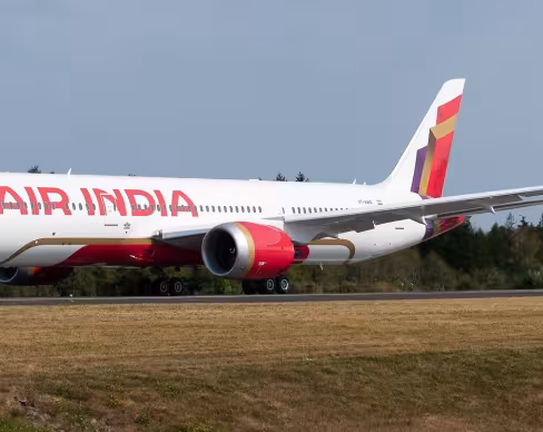 Air India aircraft taxing