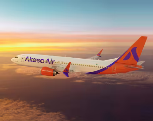 Akasa Air live with AMOS